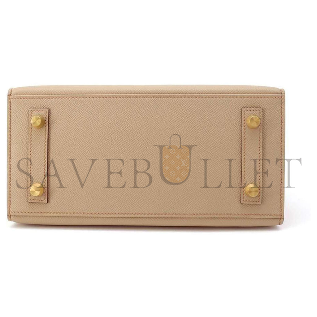 H**mes master birkin 30 epsom trench coat grey and golden brown gold buttons h028369ck21 (30*23*15cm)